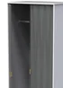 Swift Prism 2 Door Wardrobe (197cm x 53cm x 74cm) - One Size Image 2