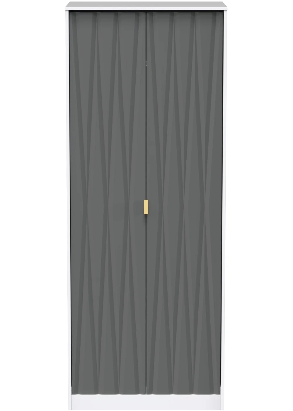 Swift Prism 2 Door Wardrobe (197cm x 53cm x 74cm) - One Size Image 1