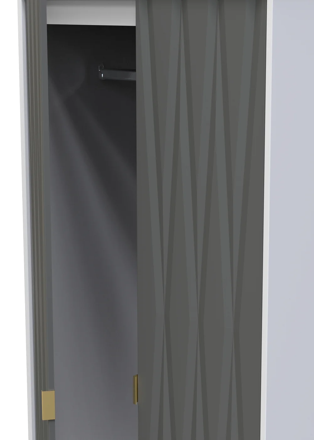 Ready Assembled Prism 2 Door 2 Drawer Wardrobe - One Size Image 3