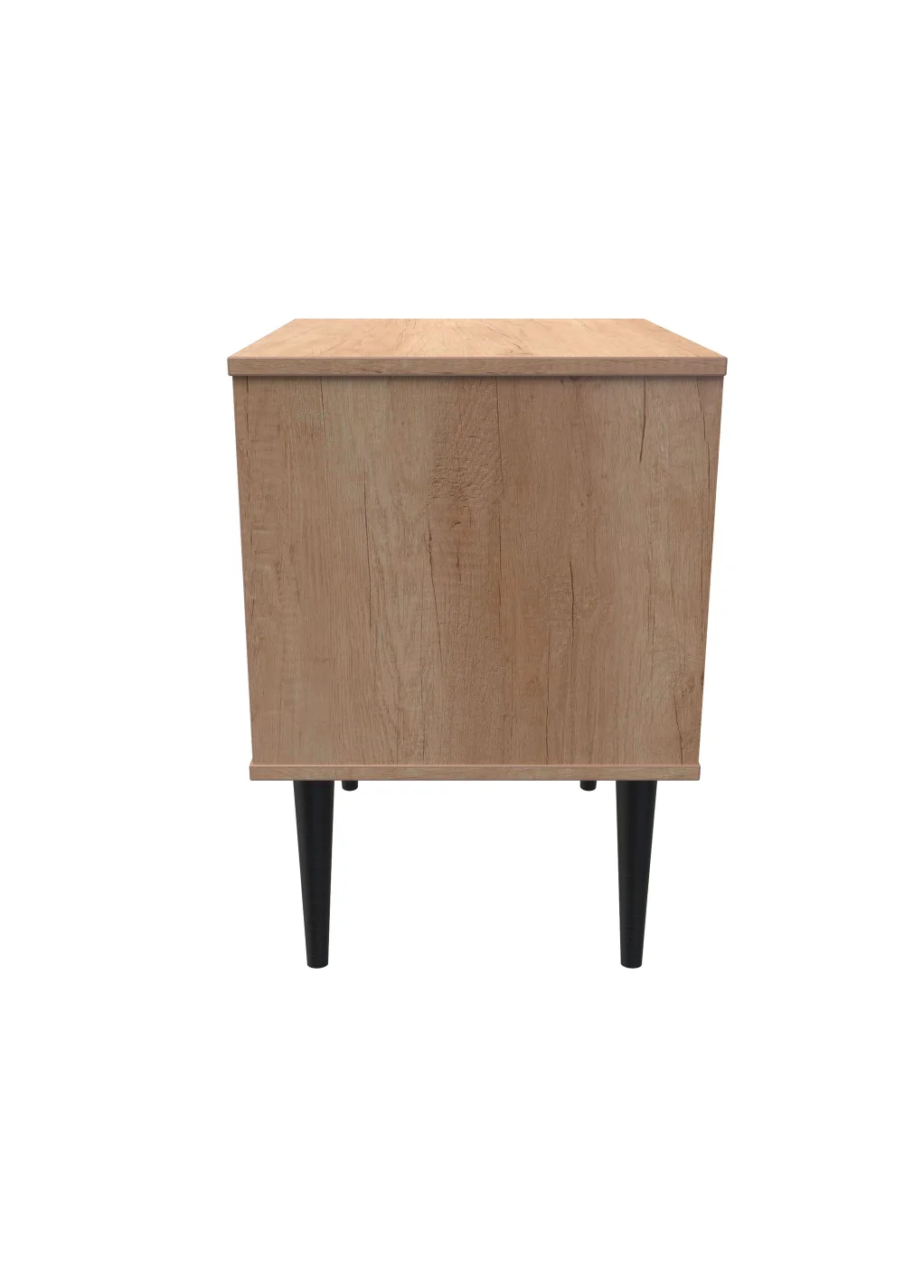 Ready Assembled Milano 2 Drawer Bedside Table - One Size Image 4