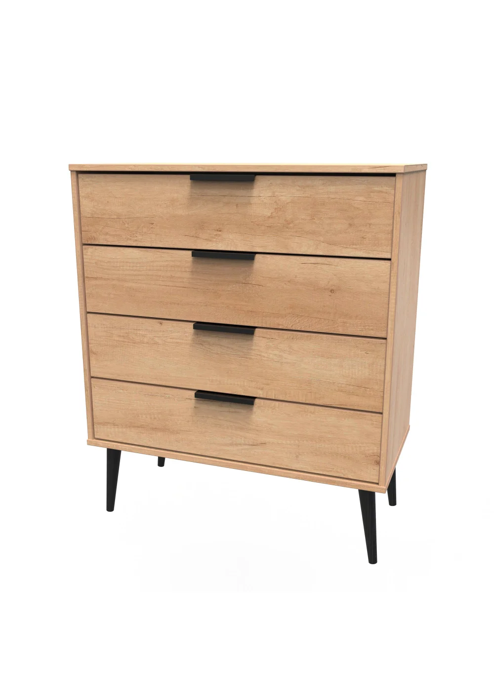 Ready Assembled Milano 4 Drawer Chest - One Size Image 3