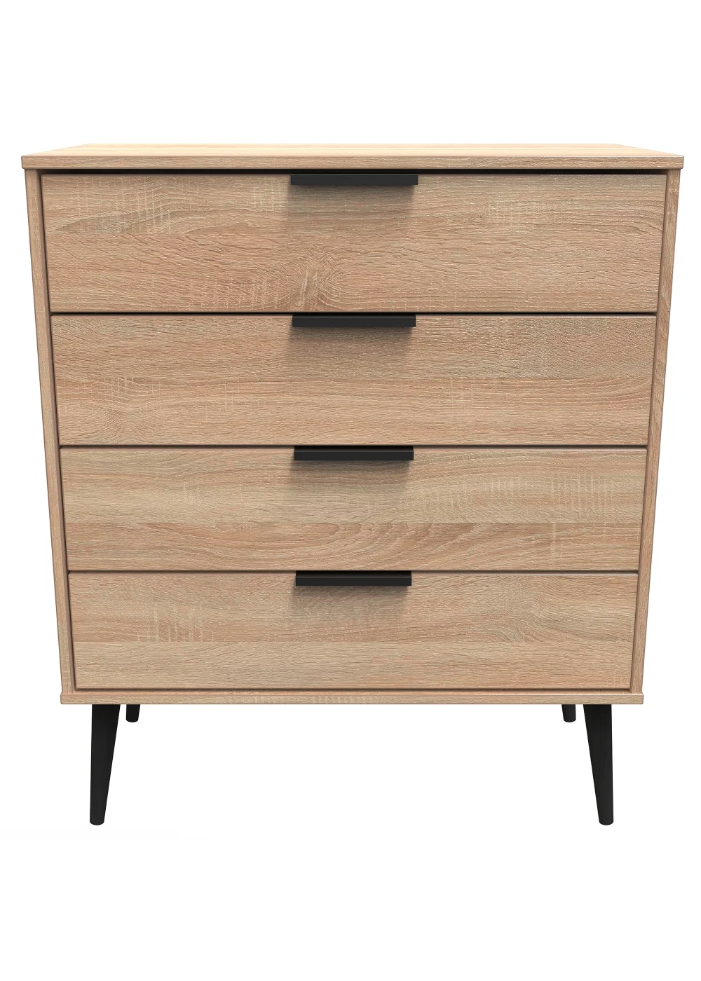 Ready Assembled Milano 4 Drawer Chest - One Size Image 2