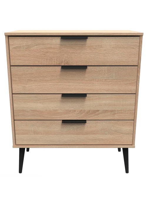 Ready Assembled Milano 4 Drawer Chest - One Size Image 2
