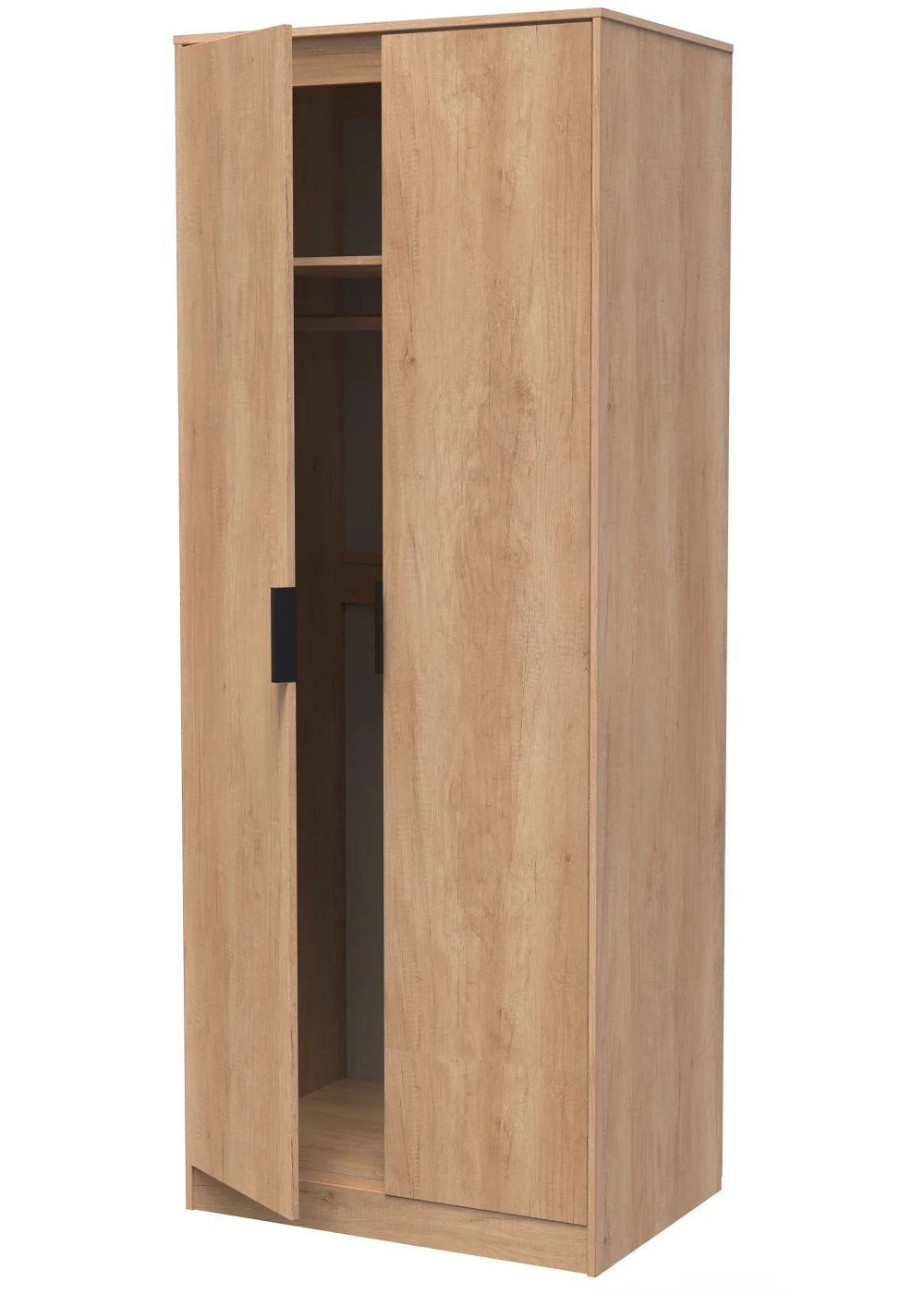 Swift Milano 2 Door Wardrobe (197cm x 53cm x 74cm) - One Size Image 5