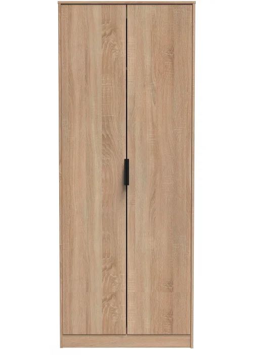 Swift Milano 2 Door Wardrobe (197cm x 53cm x 74cm) - One Size Image 1