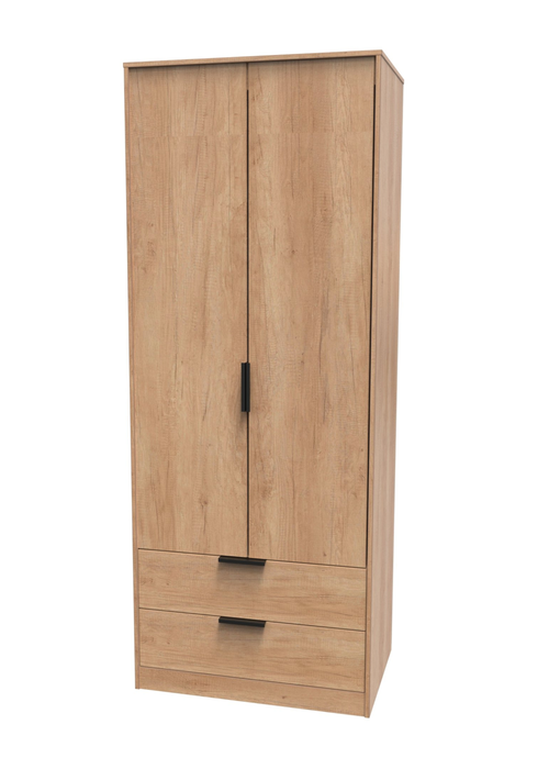 Ready Assembled Milano 2 Door 2 Drawer Wardrobe - One Size Image 3