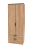 Ready Assembled Milano 2 Door 2 Drawer Wardrobe - One Size Image 3