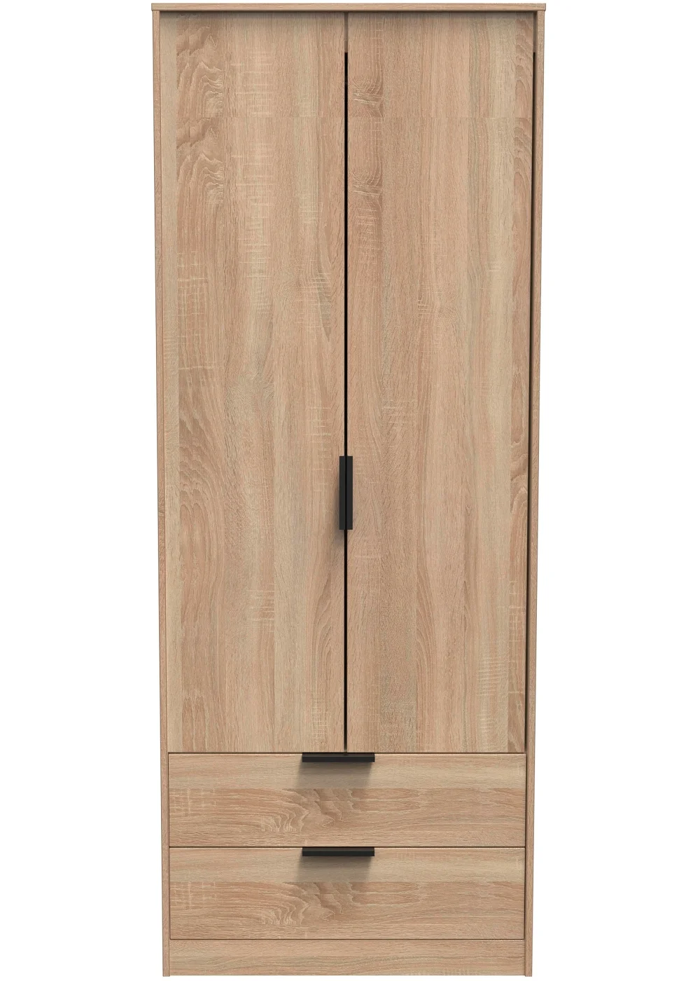Ready Assembled Milano 2 Door 2 Drawer Wardrobe - One Size Image 1