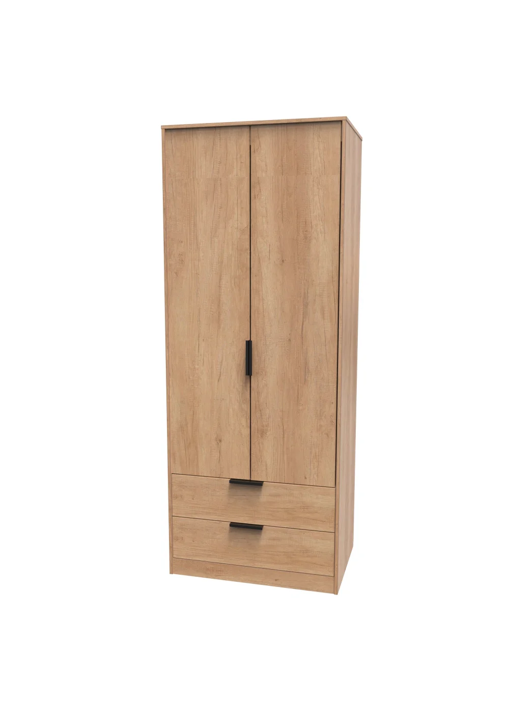 Ready Assembled Milano 2 Door 2 Drawer Wardrobe - One Size Image 5