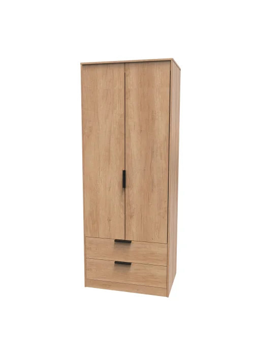 Ready Assembled Milano 2 Door 2 Drawer Wardrobe - One Size Image 5