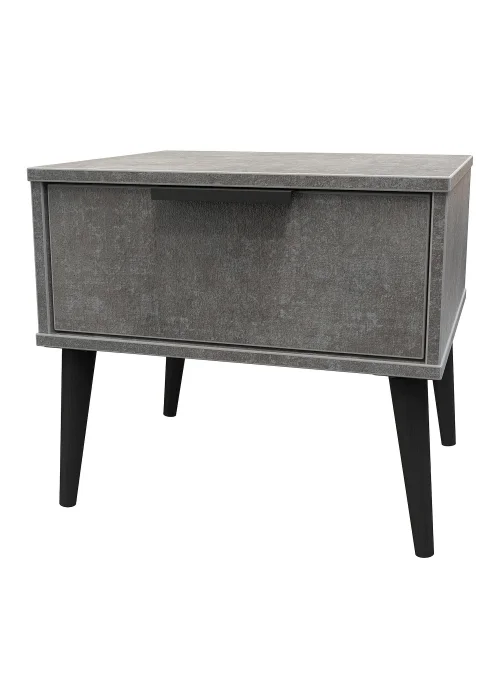 Swift Milano 1 Drawer Bedside Table (41cm x 39.5cm x 45cm) - One Size Image 5