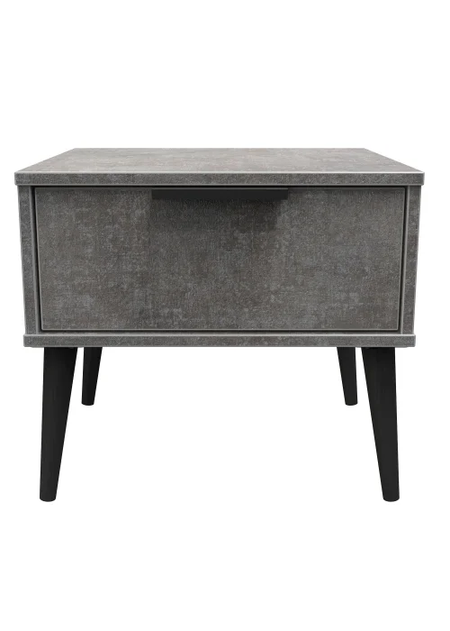 Swift Milano 1 Drawer Bedside Table (41cm x 39.5cm x 45cm) - One Size Image 1