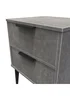 Swift Milano 2 Drawer Bedside Table (50.5cm x 41.5cm x 39.5cm) - One Size Image 4