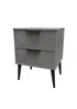 Swift Milano 2 Drawer Bedside Table (50.5cm x 41.5cm x 39.5cm) - One Size Image 3
