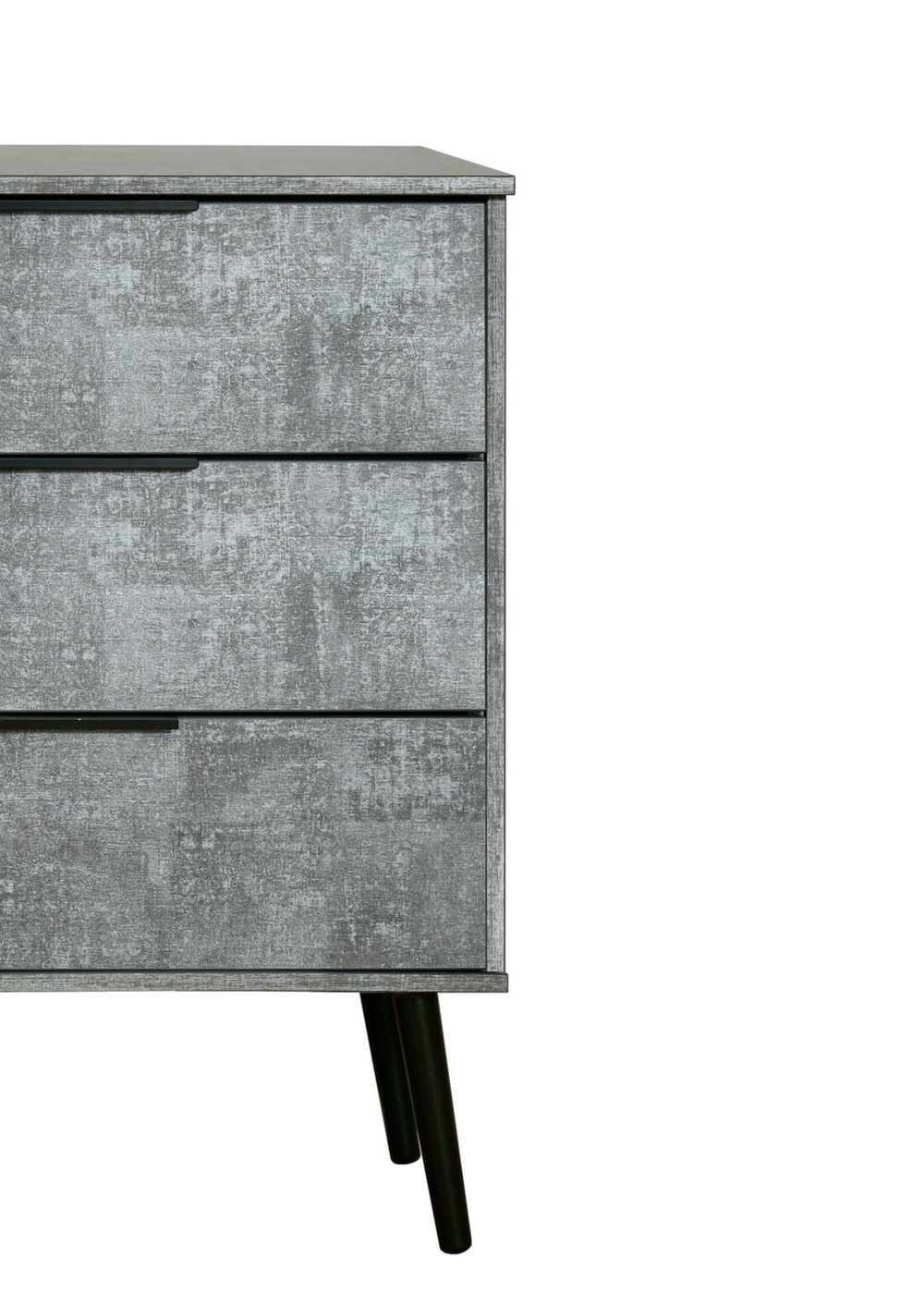 Ready Assembled Milano 3 Drawer Midi Chest - One Size Image 2