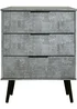 Ready Assembled Milano 3 Drawer Midi Chest - One Size Image 1