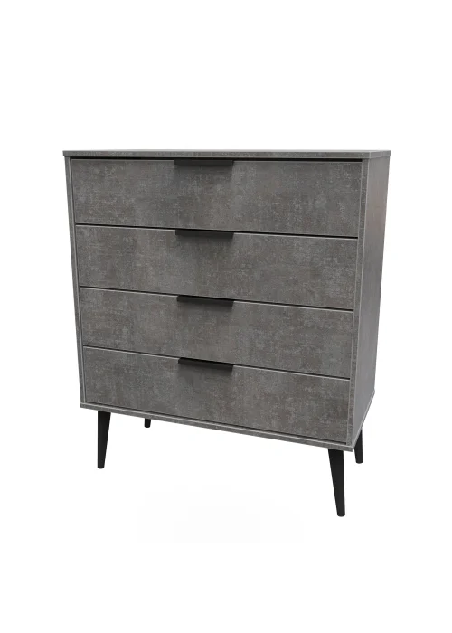 Ready Assembled Milano 4 Drawer Chest - One Size Image 3