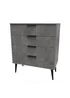 Ready Assembled Milano 4 Drawer Chest - One Size Image 3