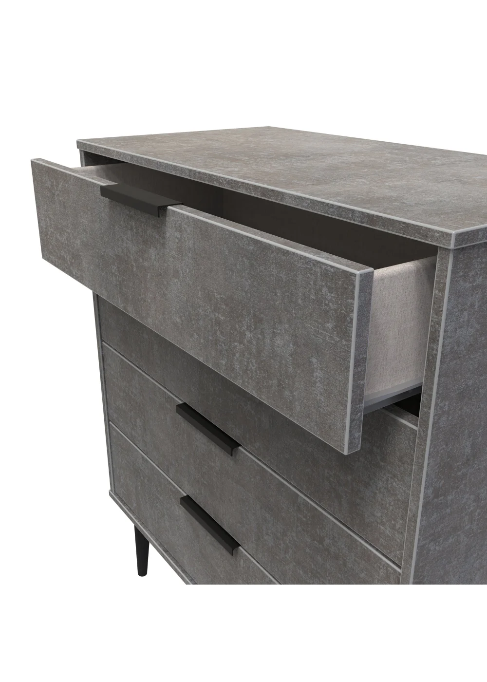 Ready Assembled Milano 4 Drawer Chest - One Size Image 5