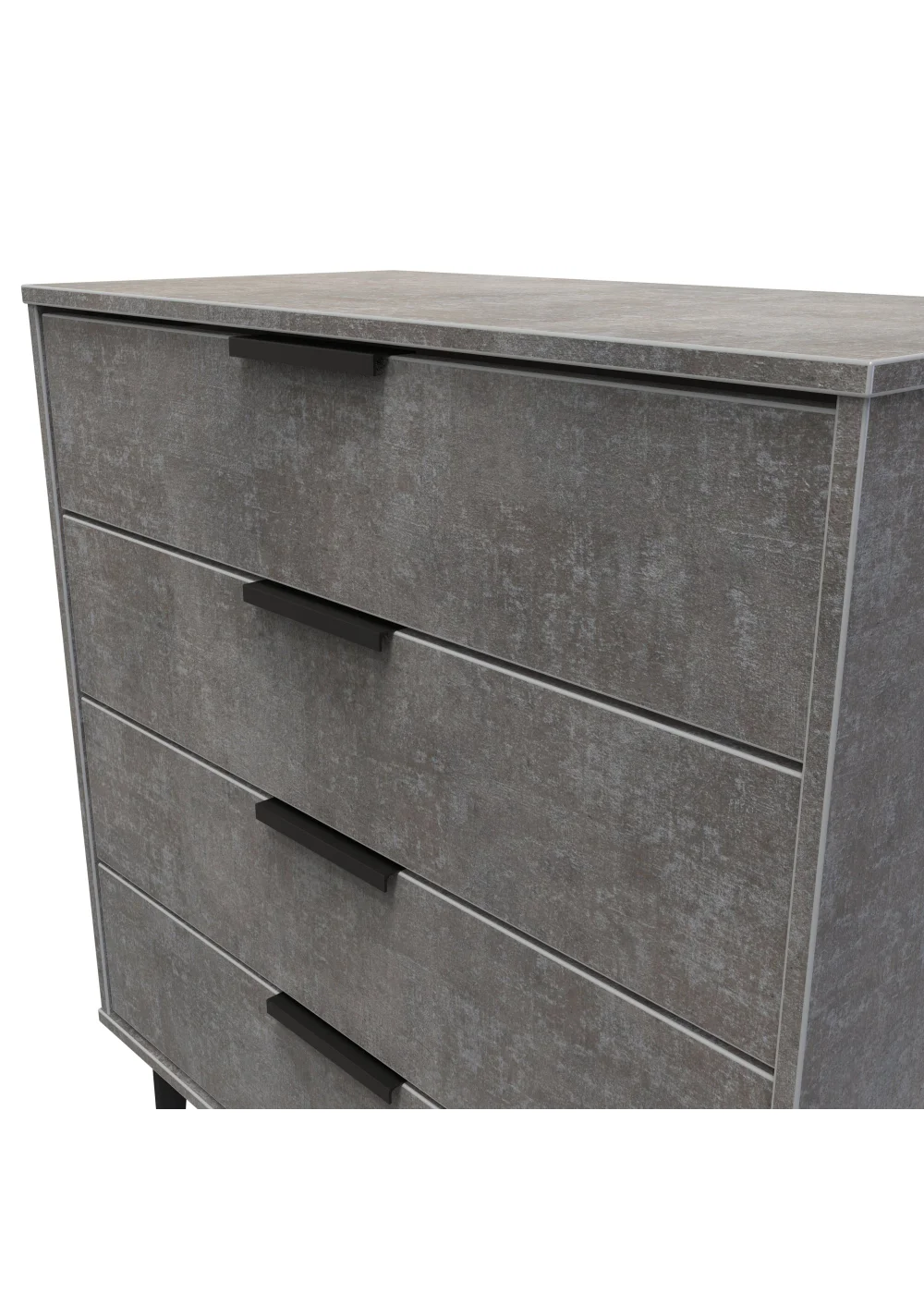 Ready Assembled Milano 4 Drawer Chest - One Size Image 4