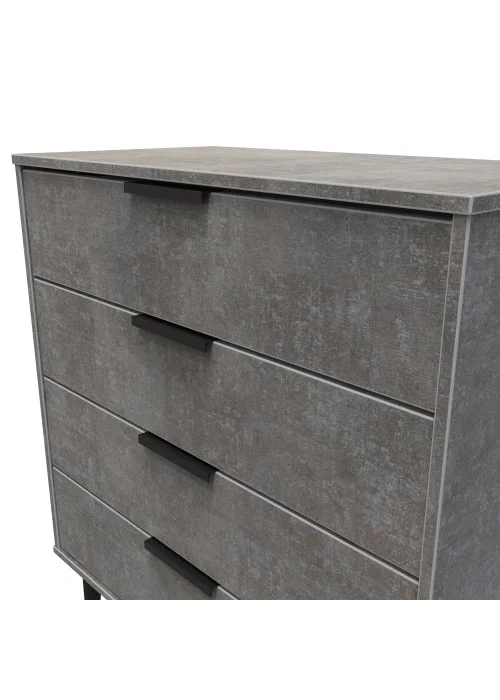 Ready Assembled Milano 4 Drawer Chest - One Size Image 4