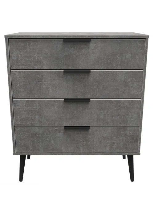 Ready Assembled Milano 4 Drawer Chest - One Size Image 2