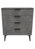 Ready Assembled Milano 4 Drawer Chest - One Size Image 2