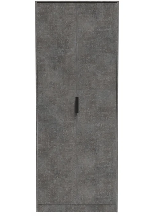 Swift Milano 2 Door Wardrobe (197cm x 53cm x 74cm) - One Size Image 1