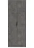 Swift Milano 2 Door Wardrobe (197cm x 53cm x 74cm) - One Size Image 1