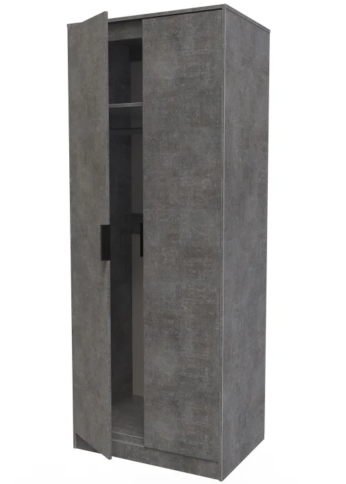Swift Milano 2 Door Wardrobe (197cm x 53cm x 74cm) - One Size Image 4