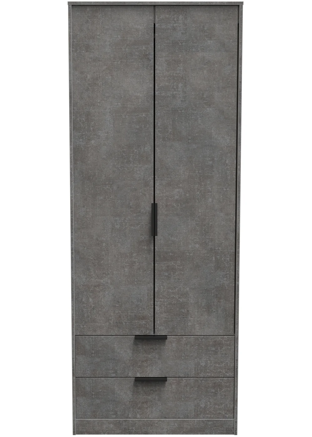 Ready Assembled Milano 2 Door 2 Drawer Wardrobe - One Size Image 1