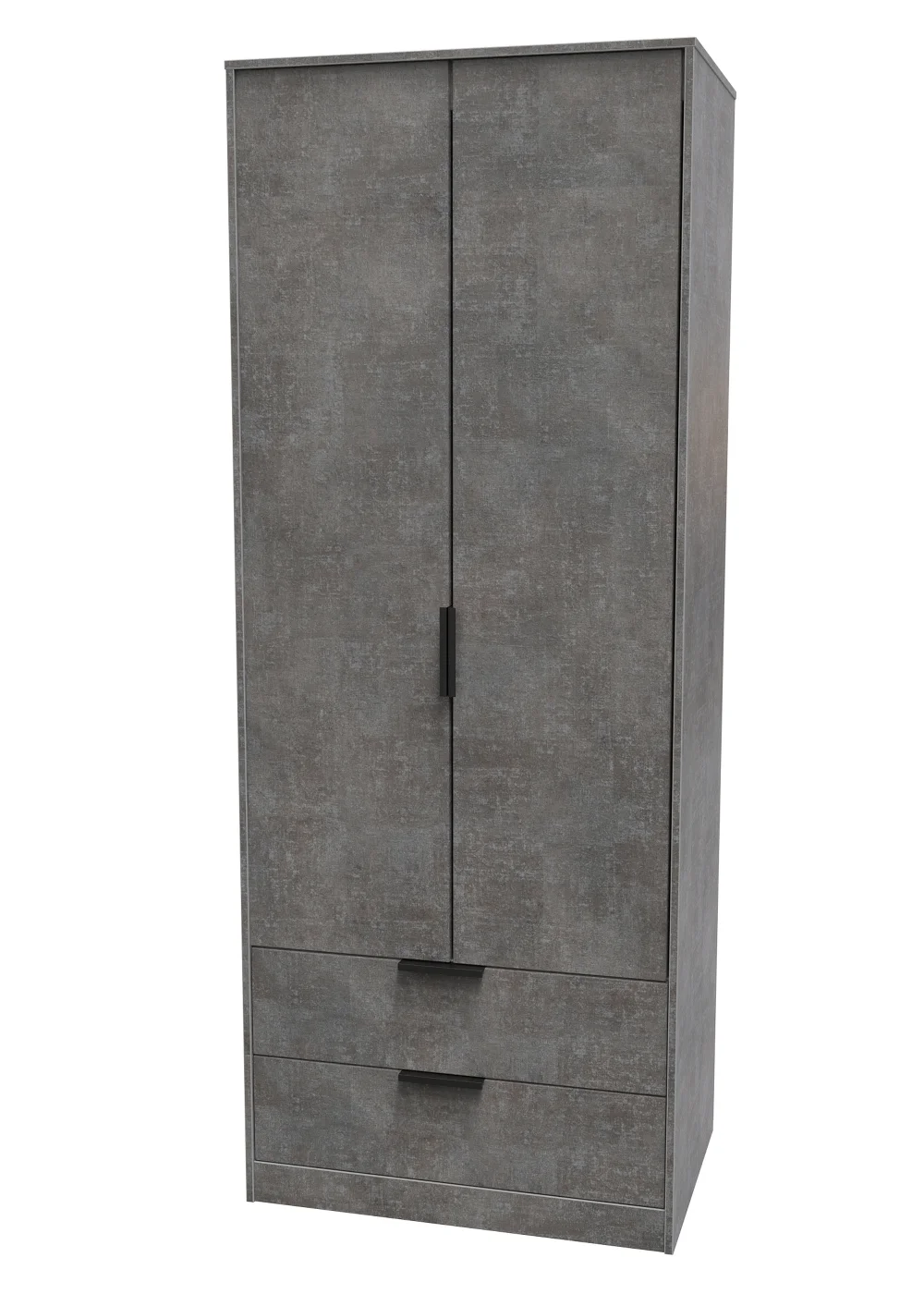 Ready Assembled Milano 2 Door 2 Drawer Wardrobe - One Size Image 4