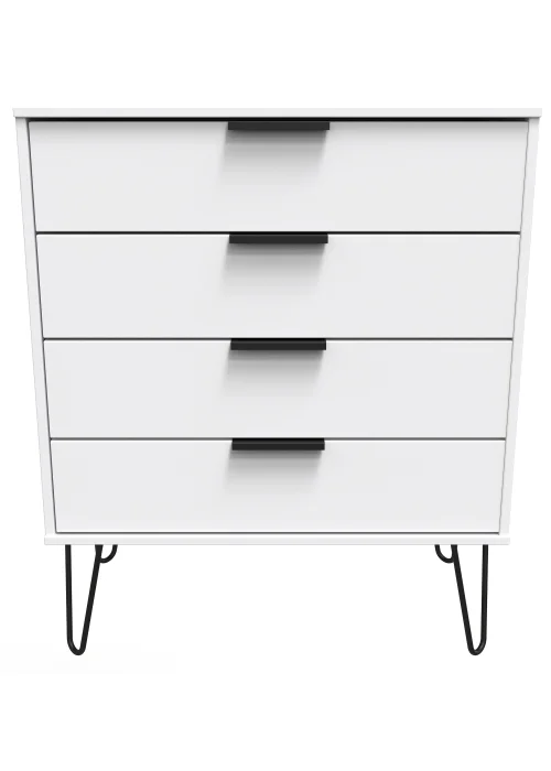 Swift Milano 4 Drawer Chest (88.5cm x 41.5cm x 76.5cm) - One Size Image 1