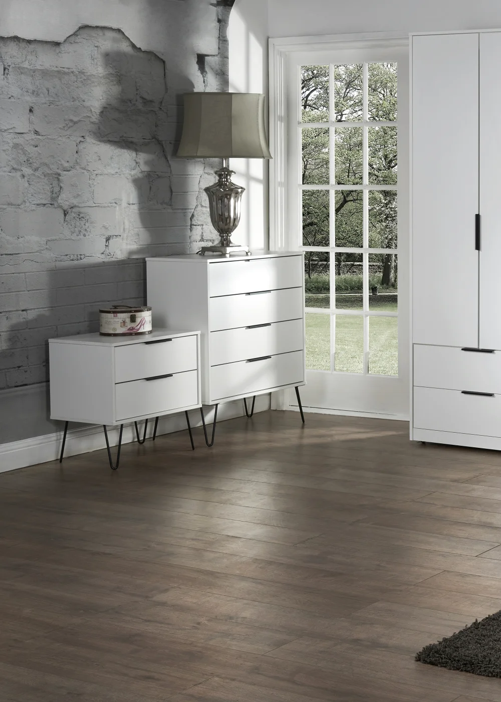 Swift Milano 4 Drawer Chest (88.5cm x 41.5cm x 76.5cm) - One Size Image 2