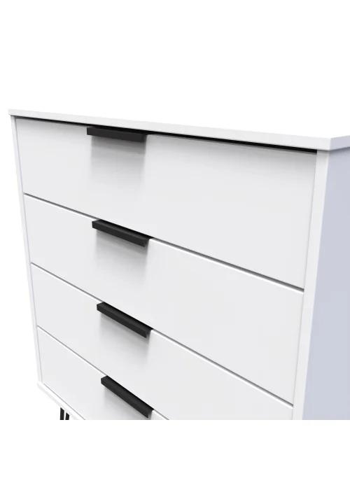 Swift Milano 4 Drawer Chest (88.5cm x 41.5cm x 76.5cm) - One Size Image 4