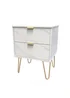 Swift Milano 2 Drawer Bedside Table (50.5cm x 41.5cm x 39.5cm) - One Size Image 3