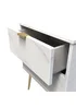 Swift Milano 2 Drawer Bedside Table (50.5cm x 41.5cm x 39.5cm) - One Size Image 5