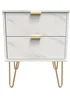 Swift Milano 2 Drawer Bedside Table (50.5cm x 41.5cm x 39.5cm) - One Size Image 1