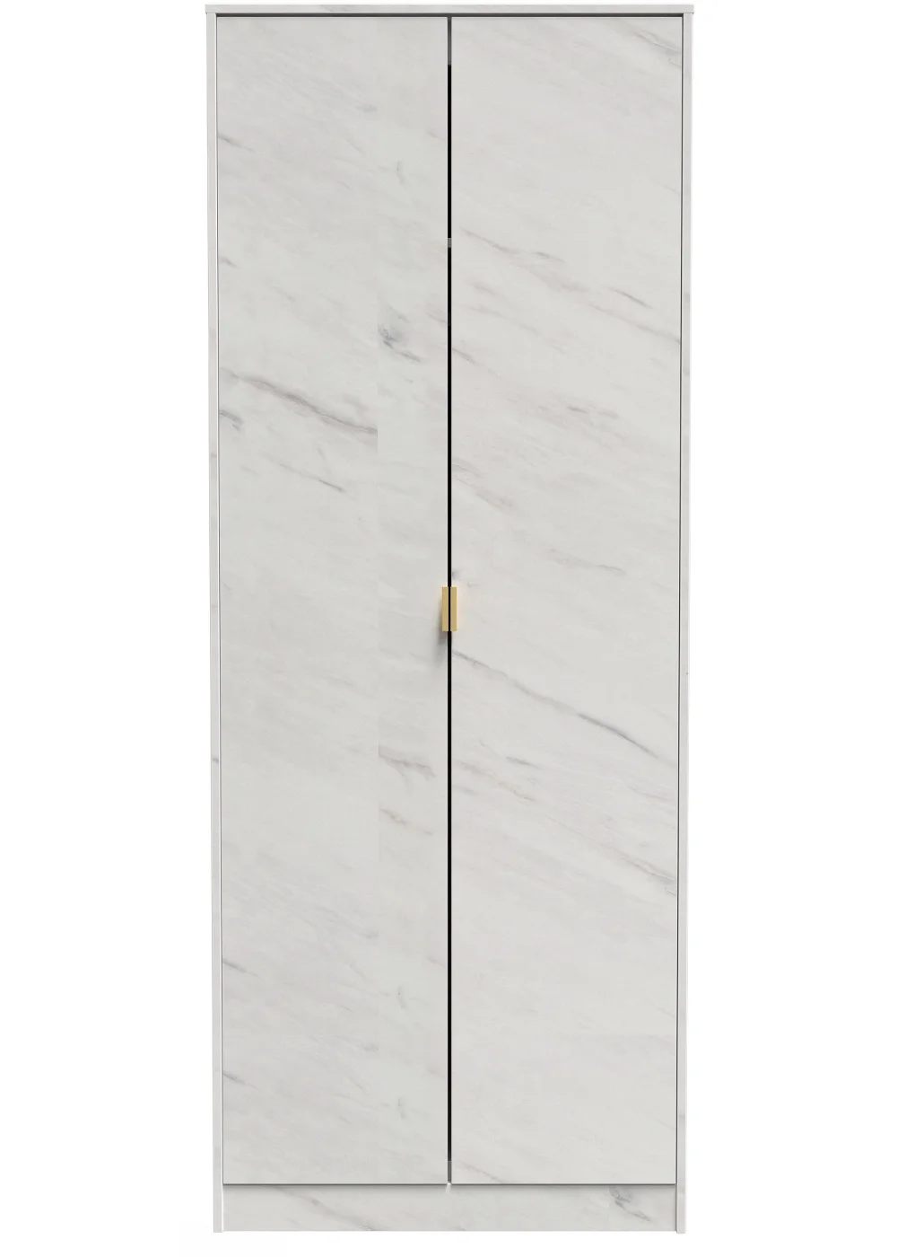Swift Milano 2 Door Wardrobe (197cm x 53cm x 74cm) - One Size Image 1