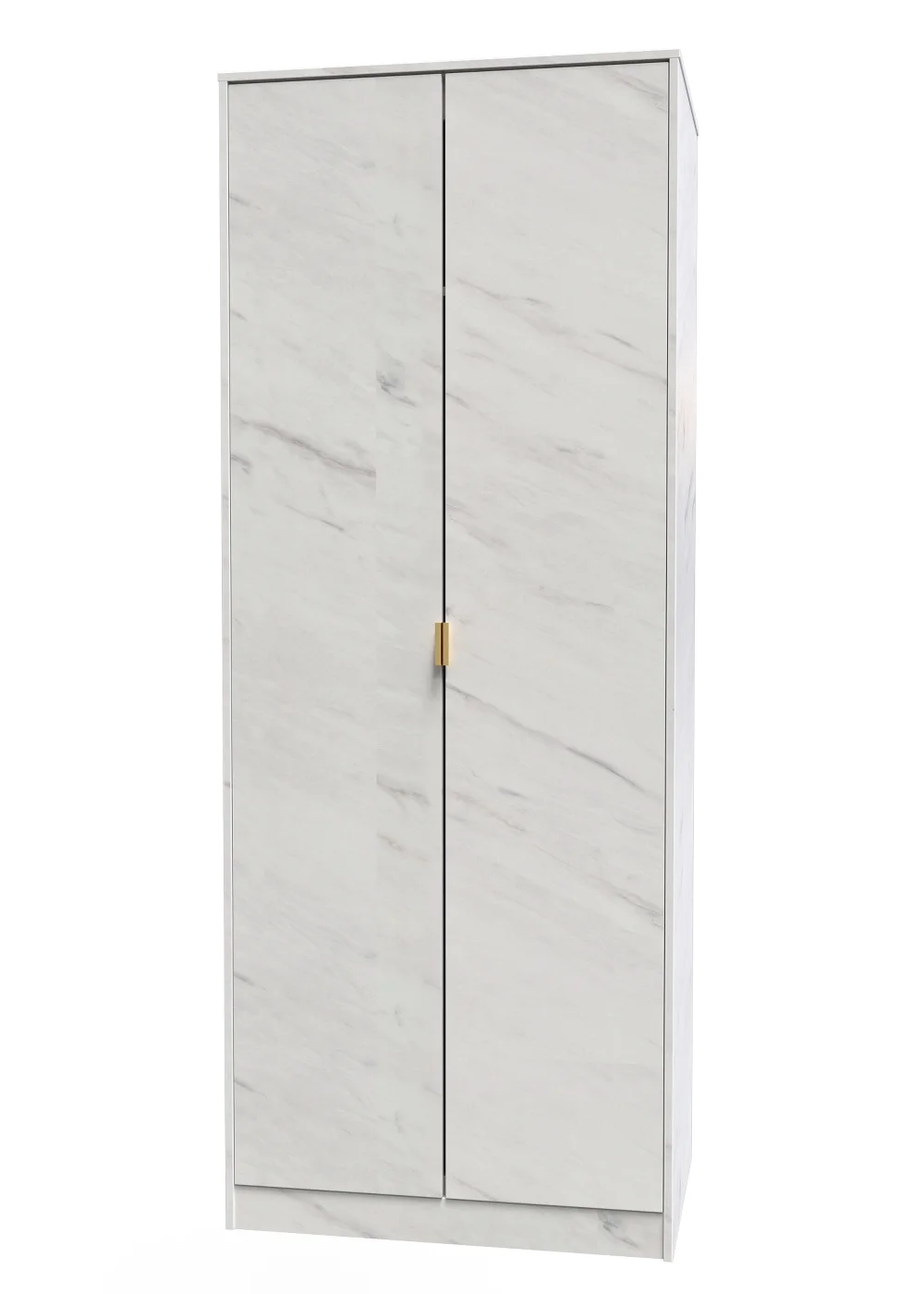 Swift Milano 2 Door Wardrobe (197cm x 53cm x 74cm) - One Size Image 3