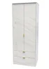 Swift Milano 2 Door 2 Drawer Wardrobe (197cm x 53cm x 74cm) - One Size Image 3