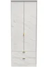 Swift Milano 2 Door 2 Drawer Wardrobe (197cm x 53cm x 74cm) - One Size Image 1