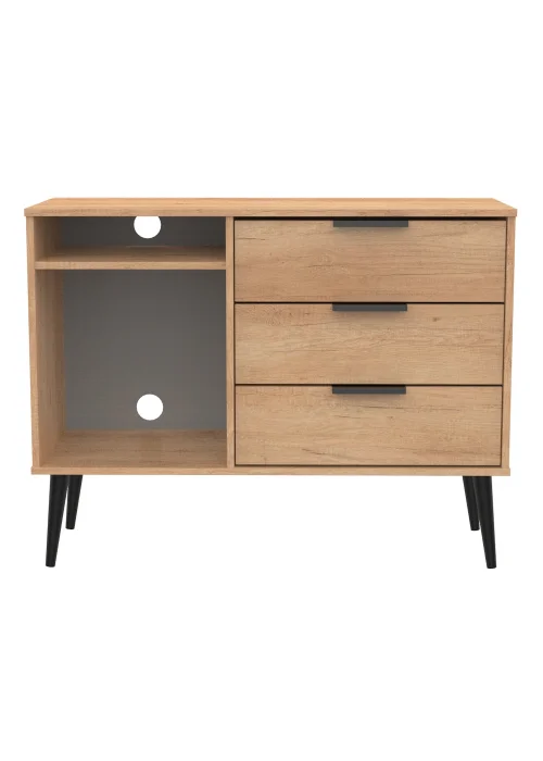 Swift Milano 3 Drawer TV Unit (74cm x 39.5cm x 97cm) - One Size Image 1