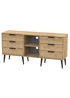 Swift Milano 6 Drawer TV Unit (74cm x 39.5cm x 152cm) - One Size Image 3