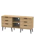 Swift Milano 6 Drawer TV Unit (74cm x 39.5cm x 152cm) - One Size Image 5