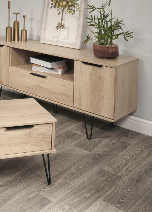 Swift Milano 6 Drawer TV Unit (74cm x 39.5cm x 152cm) - One Size Image 4