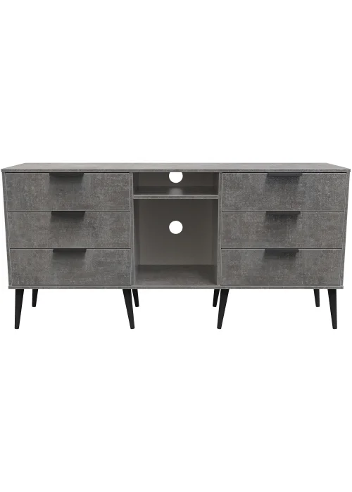Swift Milano 6 Drawer TV Unit (74cm x 39.5cm x 152cm) - One Size Image 1