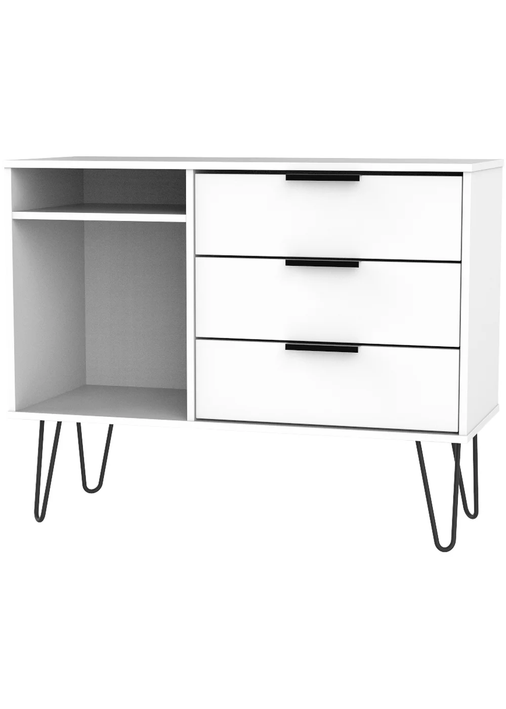 Swift Milano Natural 3 Drawer TV Unit (74cm x 39.5cm x 97cm) - One Size Image 1