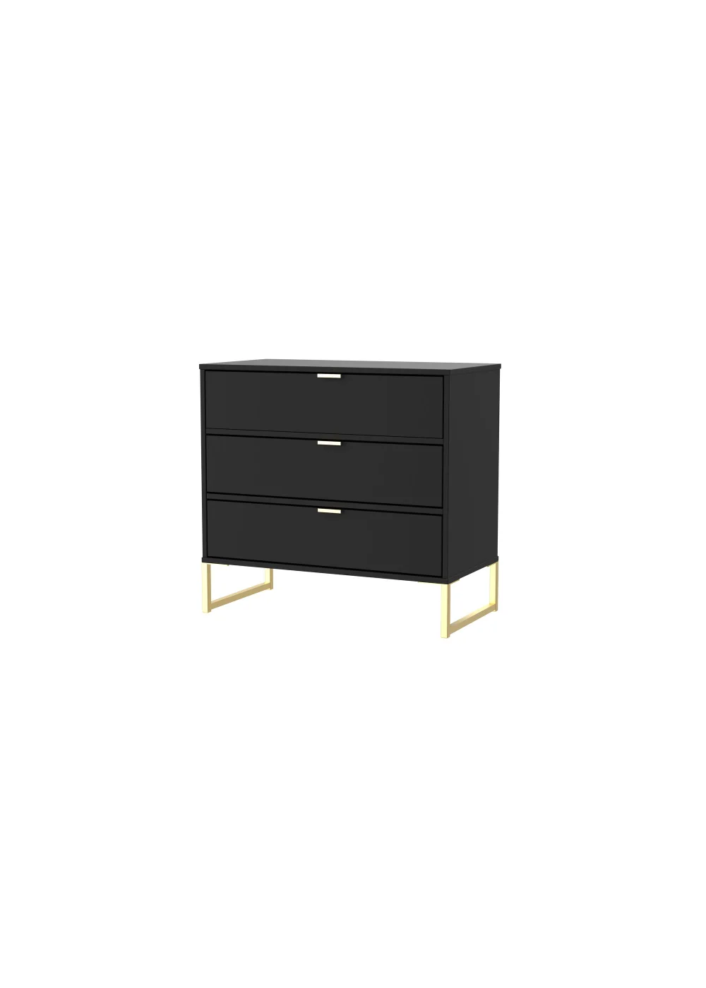 Swift Cordoba 3 Drawer Chest of Drawers (72.5cm x 39.5cm x 76cm) - One Size Image 2