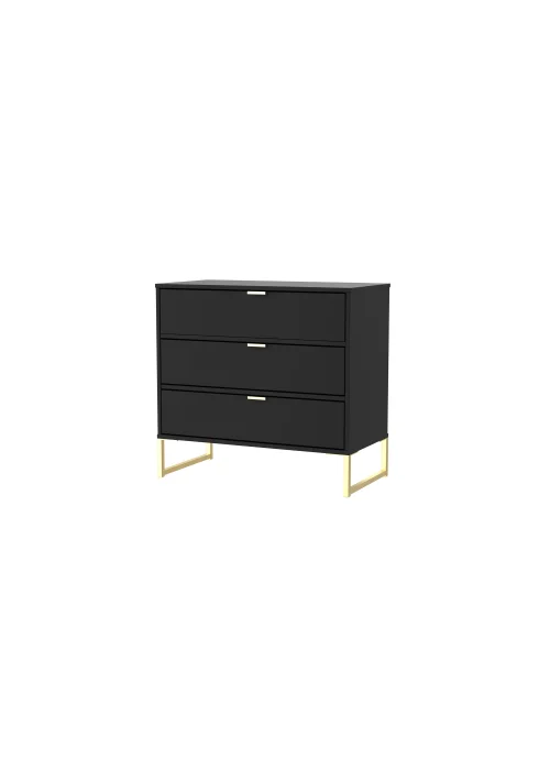 Swift Cordoba 3 Drawer Chest of Drawers (72.5cm x 39.5cm x 76cm) - One Size Image 2